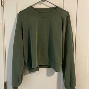 lululemon softstreme oversized perfectly cropped crew